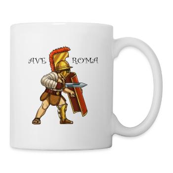 Gladiator T-Shirt AVE ROMA - Mug - white - Right