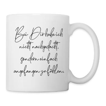 liebe hochzeit verlobung - Tasse - Weiß - Rechts