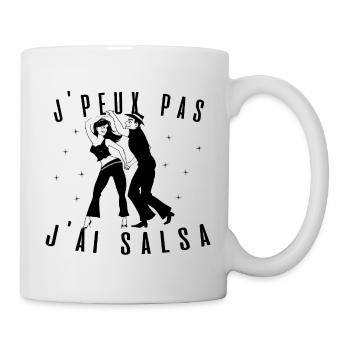 J peux pas j ai Salsa danse idée cadeau tshirt - Mug blanc - blanc - Droite