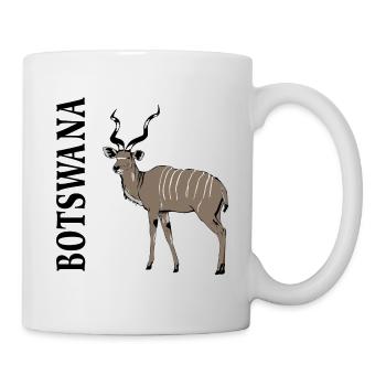 Botswana- Kudu Antilope - Safari - Afrika - Tasse - Weiß - Rechts
