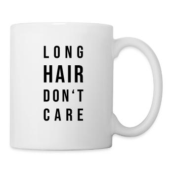 Long hair don´t care - Tasse - Weiß - Rechts
