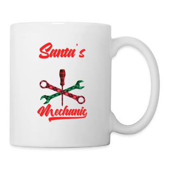 Mécanicien préféré du père Noël, joyeux Noël, - Mug blanc - blanc - Droite
