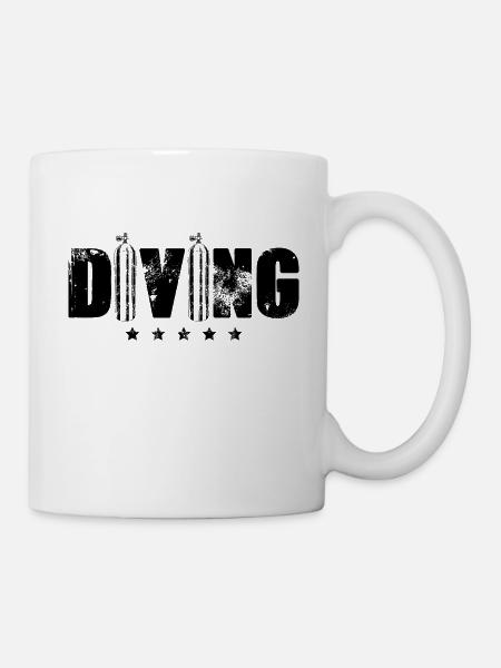 plongée plongée - Mug blanc - blanc