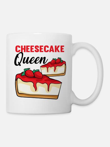 Käsekuchen Königin - Tasse - Weiß