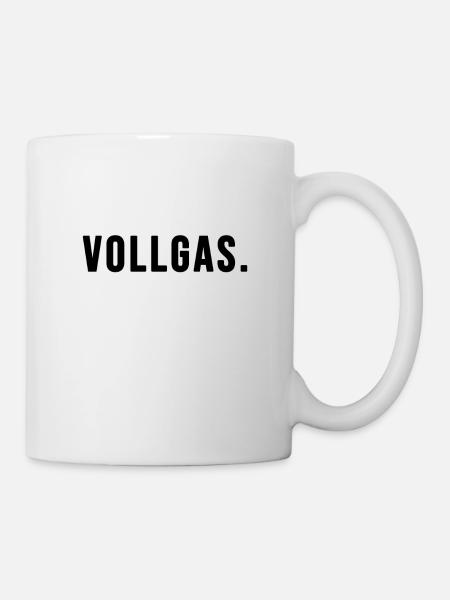Vollgas - Tasse - Weiß