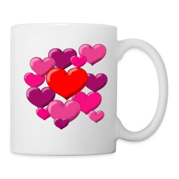 Hearts - Mug - white - Right