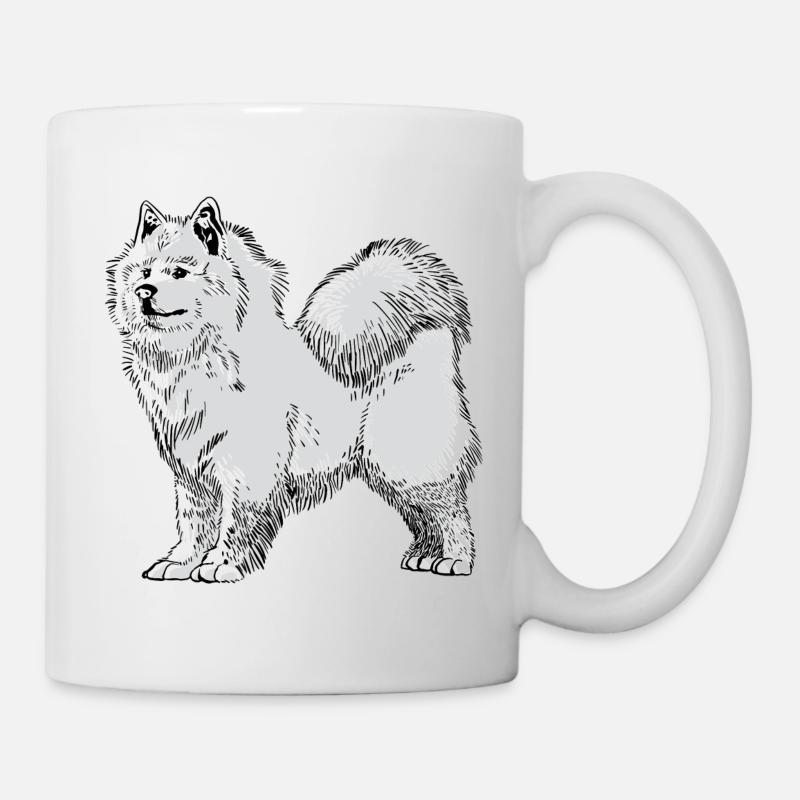 Chien de traîneau Samoyède Cadeau Samoyède - Mug blanc - blanc
