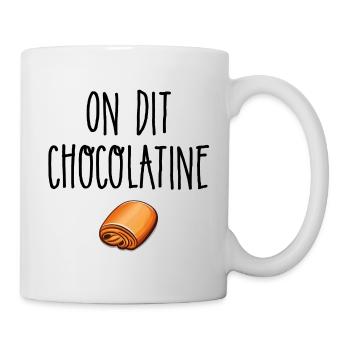 On dit chocolatine - Mug blanc - blanc - Droite
