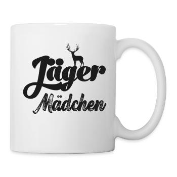 Jäger Mädchen Nachwuchsjägerin Jagd Papa Jäger - Tasse - Weiß - Rechts