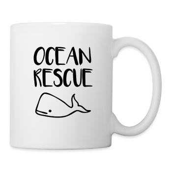 Ocean Rescue! Save the oceans! - Mug - white - Right