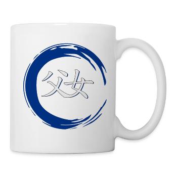 Vater & Sohn Symbol Chinesisch Schriftzeichen - Tasse - Weiß - Rechts