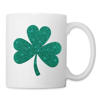 Cadeau de la Saint-Patrick pour les femmes et les filles Shamrock - Mug blanc - blanc - Droite