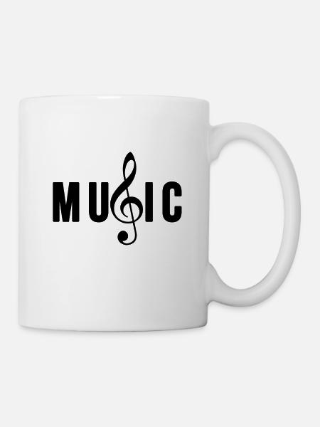 Musik - Music - Tasse - Weiß