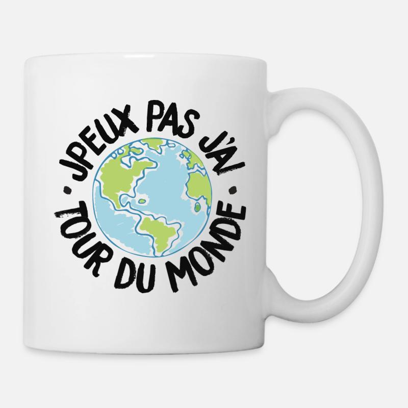 J'peux pas j'ai tour du monde - Mug blanc - blanc