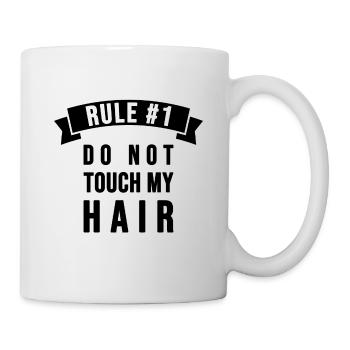 Rule 1 : Do not touch my Hair ! - Mug blanc - blanc - Droite
