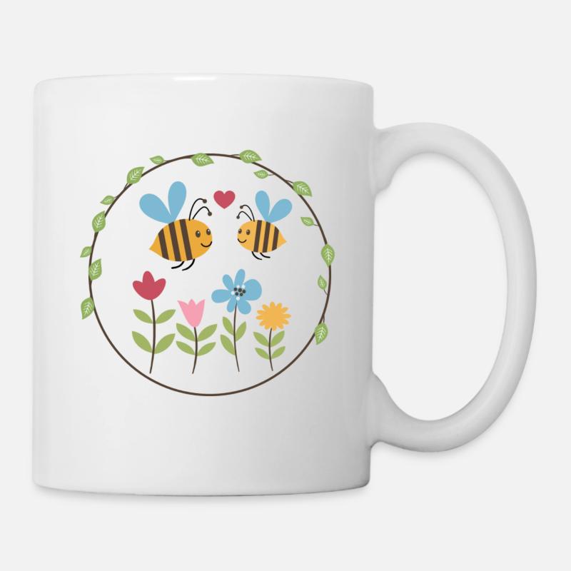 Sommer Bienen Freunde - Tasse - Weiß