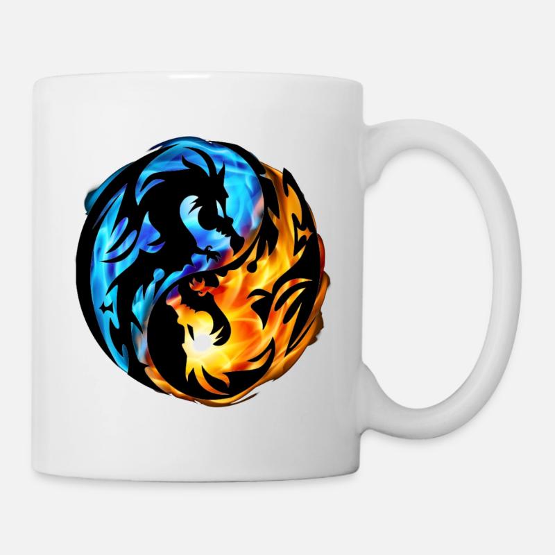 Impression yin et yang - Mug blanc - blanc