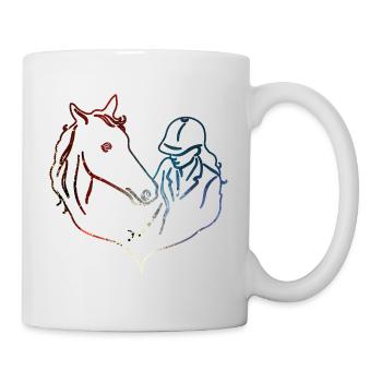 CHEVAL CHEVAL CHEVAL CAVALIÈRE - Mug blanc - blanc - Droite