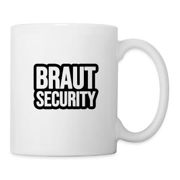 Braut Security - Tasse - Weiß - Rechts