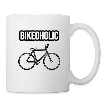 Fahrrad Design, Rad und Sport. Bike Love - Tasse - Weiß - Rechts