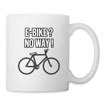 E-bike? No Way! - Mug - white - Right