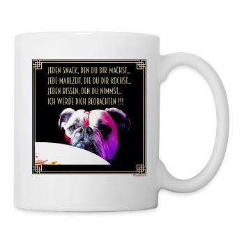 Bulldog Snack - Tasse - Weiß - Rechts