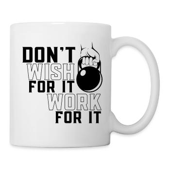 Work For It Gym Gym Strength Sports - Mug - white - Right