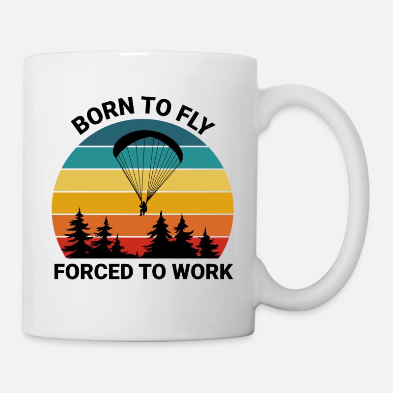 Gleitschirmfliegen Paragliding Fallschirm Geschenk - Tasse - Weiß