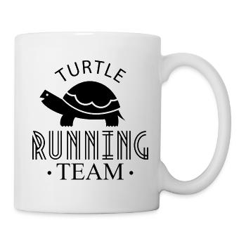 Tortue course course coureurs coureur jogging jogging - Mug blanc - blanc - Droite