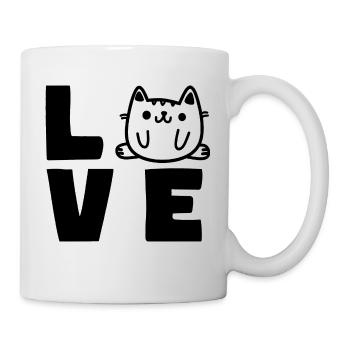 CAT LOVE Cat Lover - Mug - white - Right