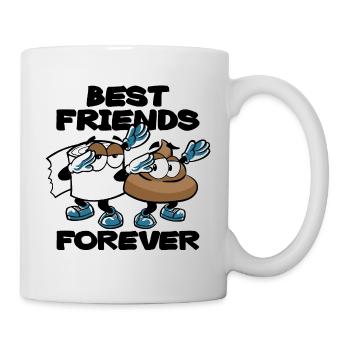 BEST FRIENDS FOREVER DABBING - Mug blanc - blanc - Droite