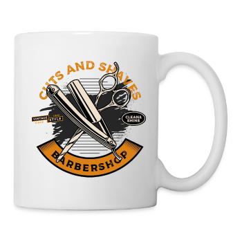 Barber Barber Shop Rasage Bart Barbier - Mug blanc - blanc - Droite