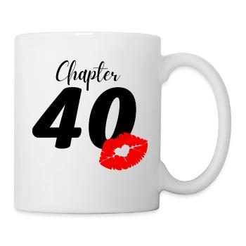 40. Geburtstag - Tasse - Weiß - Rechts