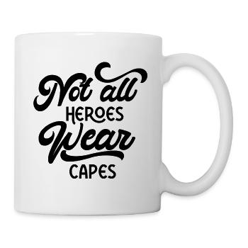 not all heroes wear capes 2 - Mug blanc - blanc - Droite