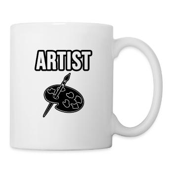 Artist. Künstler - Tasse - Weiß - Rechts