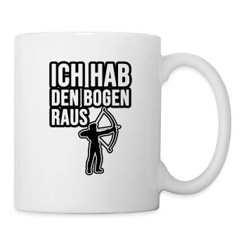 Ich hab den Bogen raus! - Tasse - Weiß - Rechts