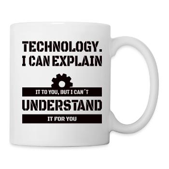 COMPUTER TEACHER: I Can Explain Technology - Mug - white - Right