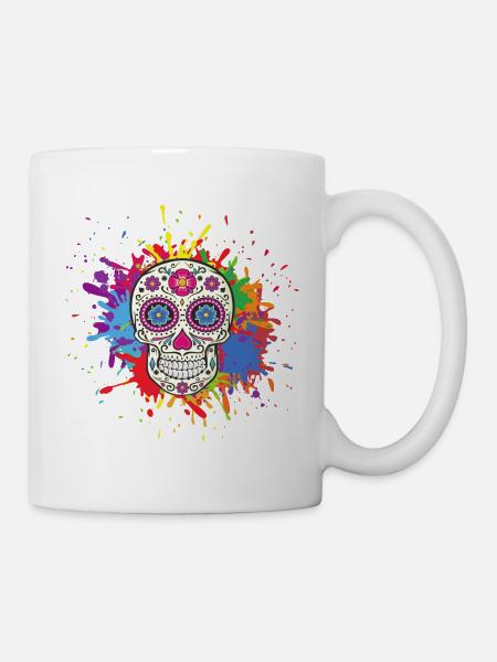 Mexican Skull - Mug - white