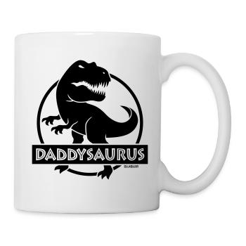 Daddysaurus (Bester Daddy / Papa / Vater / POS) - Tasse - Weiß - Rechts