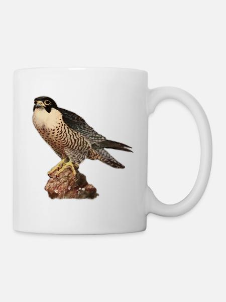 Falke Turmfalke - Tasse - Weiß