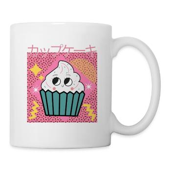 90s Japanese cup cake kawaii Design - Mug - white - Right