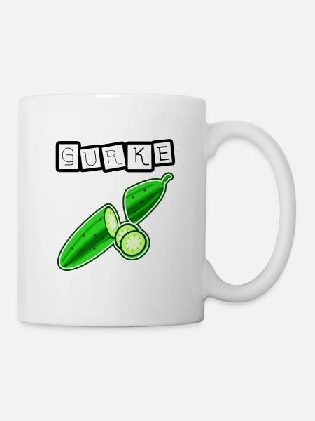 Gurke - Tasse - Weiß