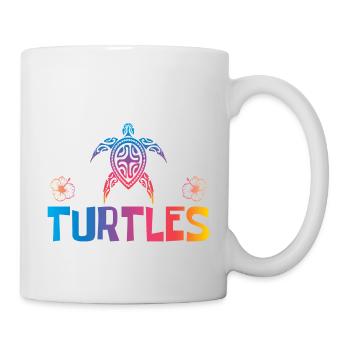 Nur ein Mädchen, das Schildkröten liebt Speichern - Mug blanc - blanc - Droite