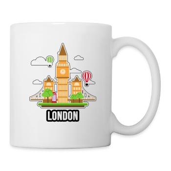 London - Tasse - Weiß - Rechts