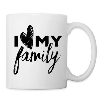 I Love My Family Family Family Parents - Mug - white - Right
