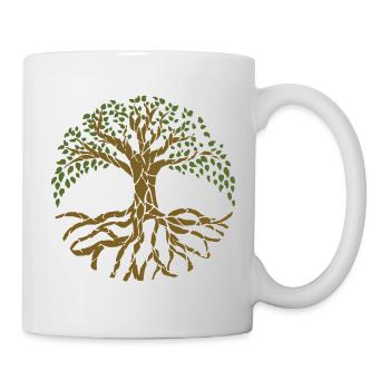 Lebensbaum - Tasse - Weiß - Rechts