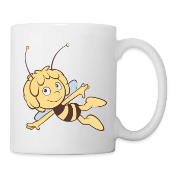Biene Maja Fliegt Retro - Tasse - Weiß - Rechts