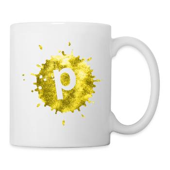 fleck jaune p - Mug blanc - blanc - Droite