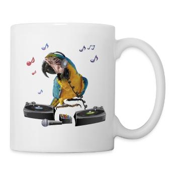 Blue-and-blue macaw - Mug - white - Right