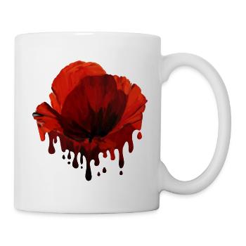 Melting Poppies Flower Floral Art - Mug - white - Right